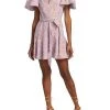 Jonathan Simkhai Virginia Printed Linen Puff Sleeve Mini Dress Dresses 1 Jonathan Simkhai Virginia Printed Linen Puff Sleeve Mini Dress Dresses