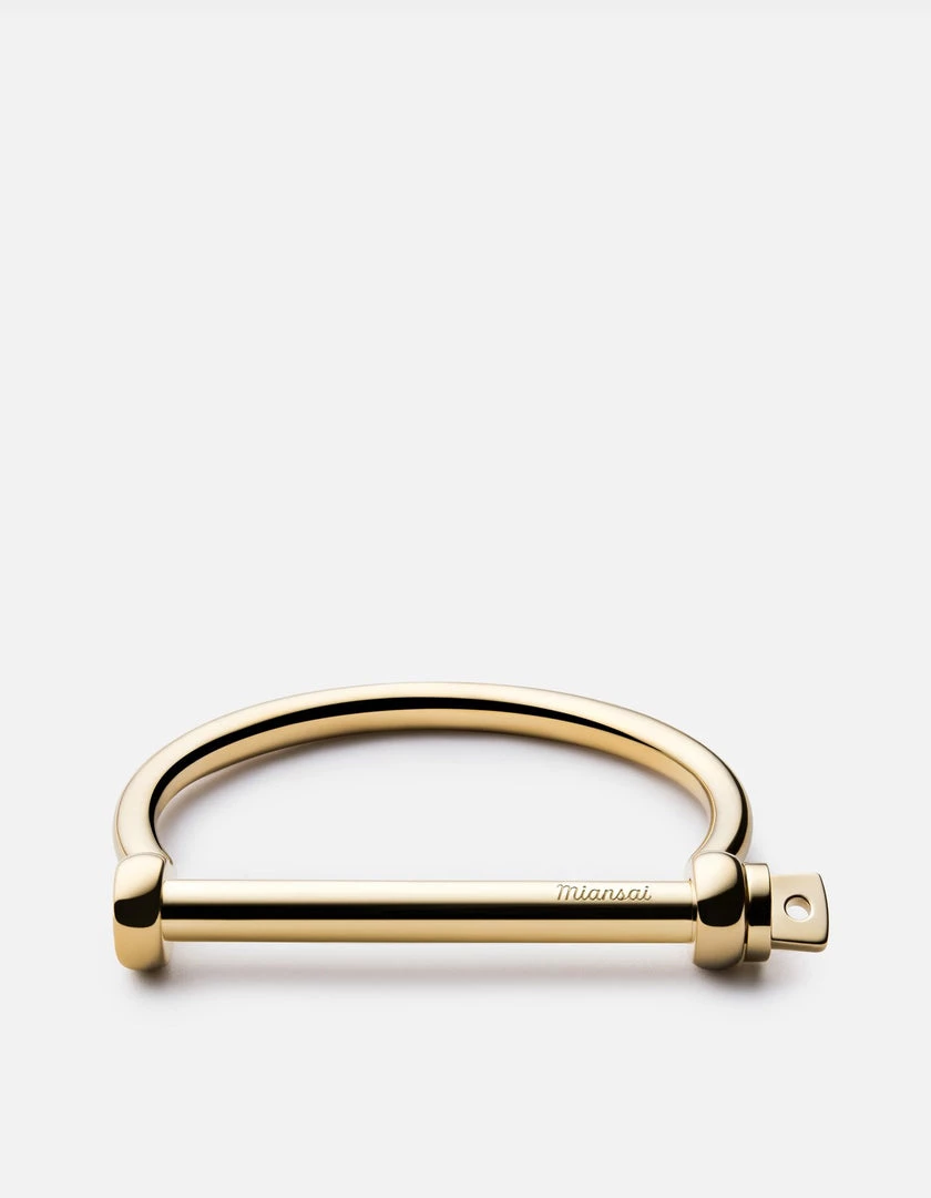 Miansai Screw Cuff In Gold Jewelry 3 Miansai Screw Cuff In Gold Jewelry