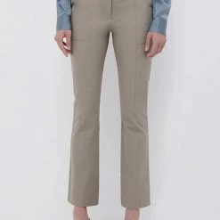 Jonathan Simkhai CLOTHING Brooks Bi Stretch Cotton Twill Crop Flare Pant