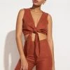 Faithfull The Brand Dalaila Tie Top CLOTHING