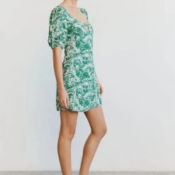 Third Form Dresses Marble Balloon Sleeve Mini Dress