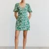 Third Form Dresses Marble Balloon Sleeve Mini Dress