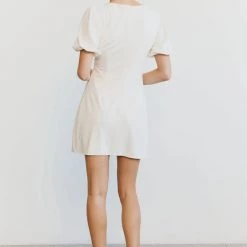 Third Form Marble Balloon Sleeve Mini Dress