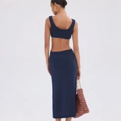 Cult Gaia Bank Knit Dress Dresses