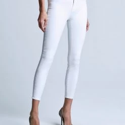 L'AGENCE Denim Margot Coated Skinny Jan