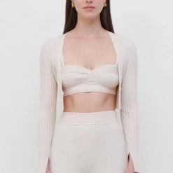 Jonathan Simkhai Linden Compact Rib Bra Top CLOTHING