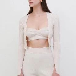 Jonathan Simkhai Linden Compact Rib Bra Top CLOTHING