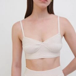 Jonathan Simkhai Linden Compact Rib Bra Top CLOTHING