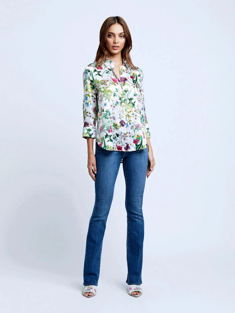 L'AGENCE Dani 3/4 Sleeve Blouse Tops 5 L'AGENCE Dani 3/4 Sleeve Blouse Tops