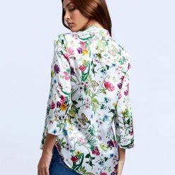 L'AGENCE Dani 3/4 Sleeve Blouse Tops