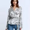 L'AGENCE Tops Olive Wrap Blouse