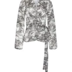 L'AGENCE Tops Olive Wrap Blouse