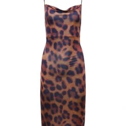 L'AGENCE Tami Cowl Neck Slip Dress