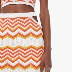 MOTHER The Cut-It-Out Midi Skirt CLOTHING