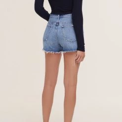 Agolde Parker Vintage Cut Off Short In Swapmeet Dark CLOTHING