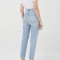 Agolde Denim Riley Crop In Bitter