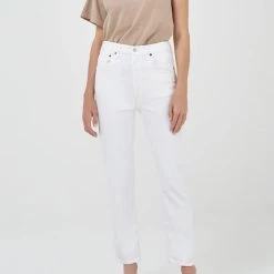 Agolde Riley Crop In Whip Denim