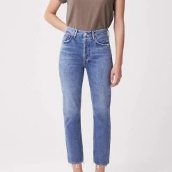 Agolde Riley High Rise Straight Crop