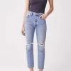 Agolde Denim Riley High Rise Straight Crop 2 Agolde Denim Riley High Rise Straight Crop