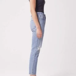 Agolde Denim Riley High Rise Straight Crop
