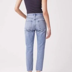 Agolde Denim Riley High Rise Straight Crop