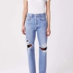 Agolde 90's Mid Rise Loose Fit Jeans In Wander Denim