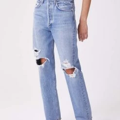Agolde 90's Mid Rise Loose Fit Jeans In Wander Denim
