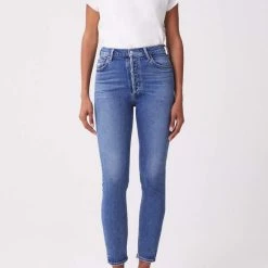 Agolde Nico High Rise Slim Fit Denim