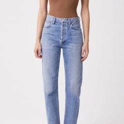 Agolde Denim 90's Pinch Waist High Rise Straight In Endless