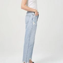 Agolde 90's Crop Pant In Nerve Denim