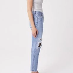 Agolde Denim Fen High Rise Relaxed Tapered Jeans In Wander