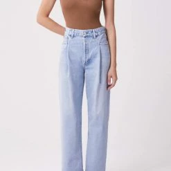 Agolde Fold Waistband Jean In Sideline