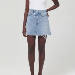 Agolde Criss Cross Skirt In Symbol CLOTHING