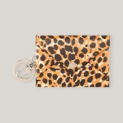 GANNI Recycled Leather Pouch Keychain ACCESSORIES