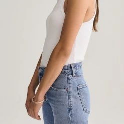 Agolde Rib High Neck Tank