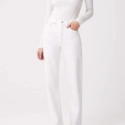 Agolde Tops Maya Scoop Neck Long Sleeve