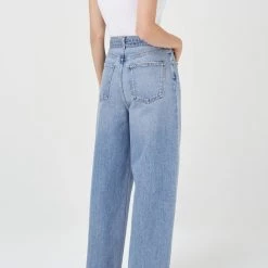 Agolde Denim Belted Baggy Jean In Outlander