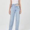 Agolde Denim Broken Waistband Jean In Sideline