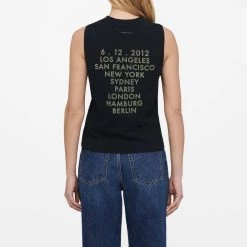 Anine Bing Tops Lennon Tee Gold Wings