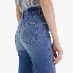 MOTHER High Waisted Smokin' Double Heel Beyond The Sky