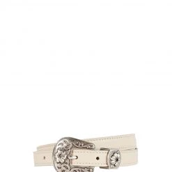 B-Low The Belt Ashlyn Bone And Silver Belt