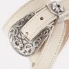 B-Low The Belt Ashlyn Bone And Silver Belt