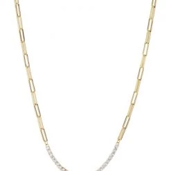 Luv Aj ACCESSORIES Ballier Gold Chain Link Necklace