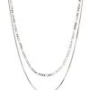 Luv Aj Cecilia Chain Necklace - Silver