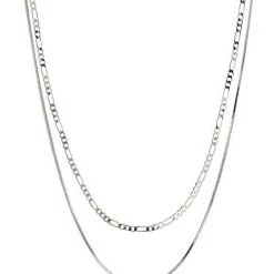 Luv Aj Cecilia Chain Necklace - Silver