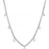 Luv Aj Cher Diamonte Silver Necklace