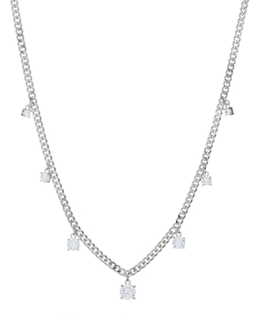 Luv Aj Cher Diamonte Silver Necklace 3 Luv Aj Cher Diamonte Silver Necklace