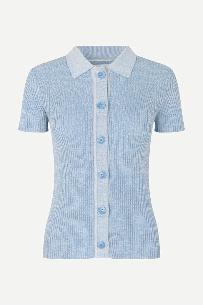 Samsoe Samsoe Bonnie Short Sleeve Polo Tops 6 Samsoe Samsoe Bonnie Short Sleeve Polo Tops