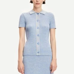 Samsoe Samsoe Bonnie Short Sleeve Polo Tops