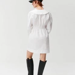 GANNI Cotton Poplin Dress Dresses